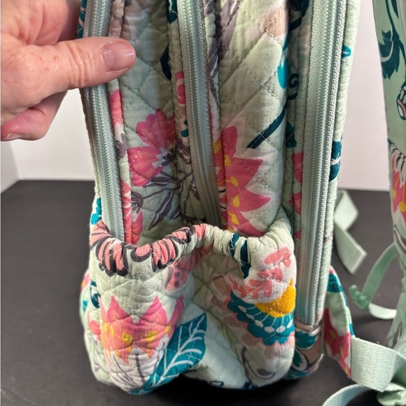 Vera Bradley Quilted Backpack Mint Floral Print Retired Pattern main image 11